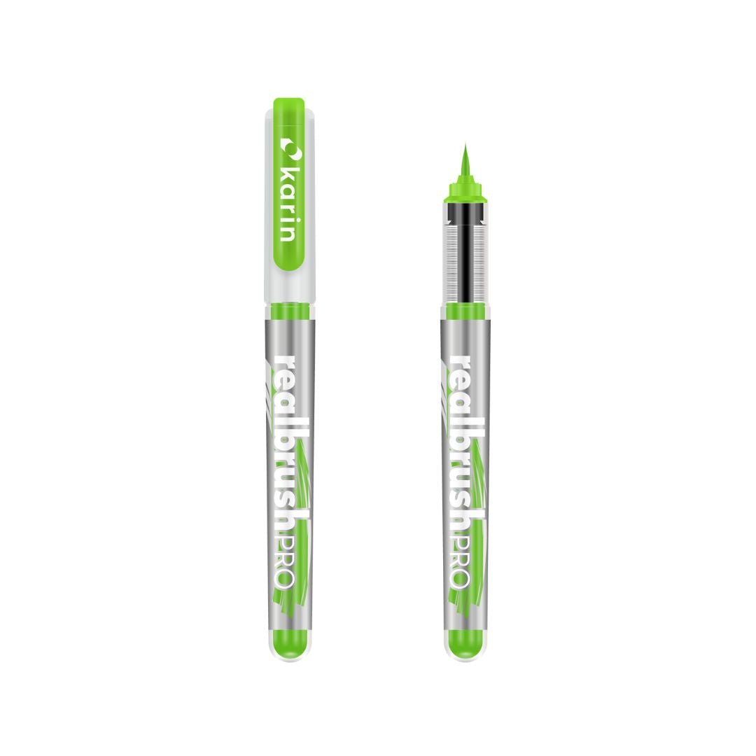 Neon Realbrush Pro - Karin Brush Tip Pens-Pens-Karin-Neon Light Green