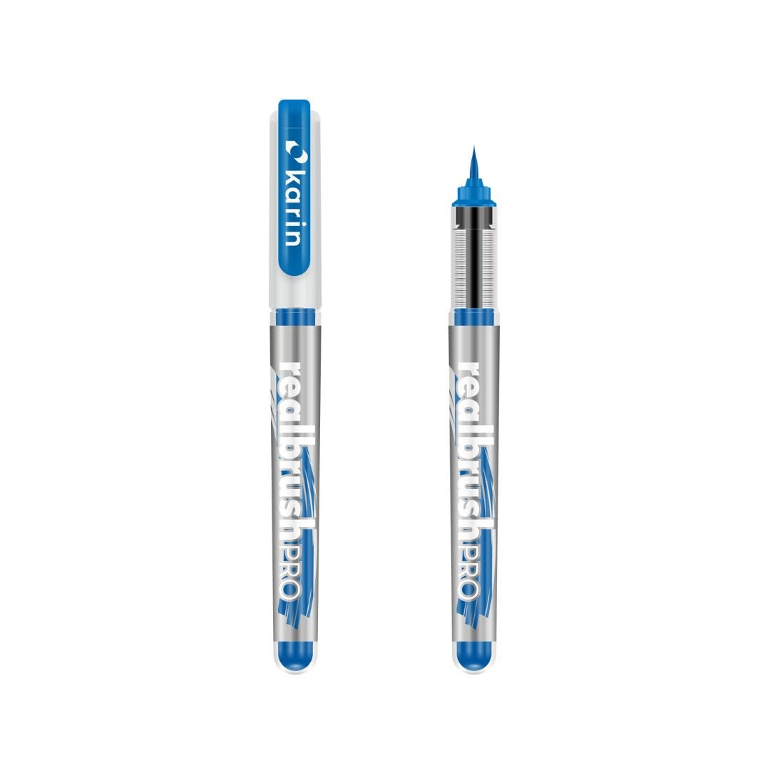 Neon Realbrush Pro - Karin Brush Tip Pens-Pens-Karin-Neon Violet Blue