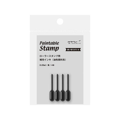 Paintable Stamp Roller Refill Ink - Black -