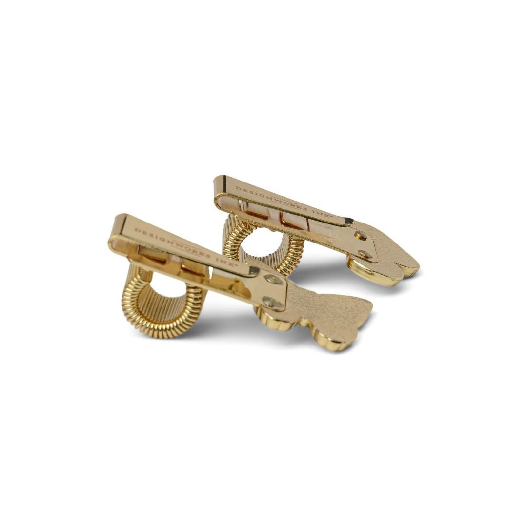 Pen Clips Set of Two-Pen Loops-Designworks Collective-Butterfly & Mushroom