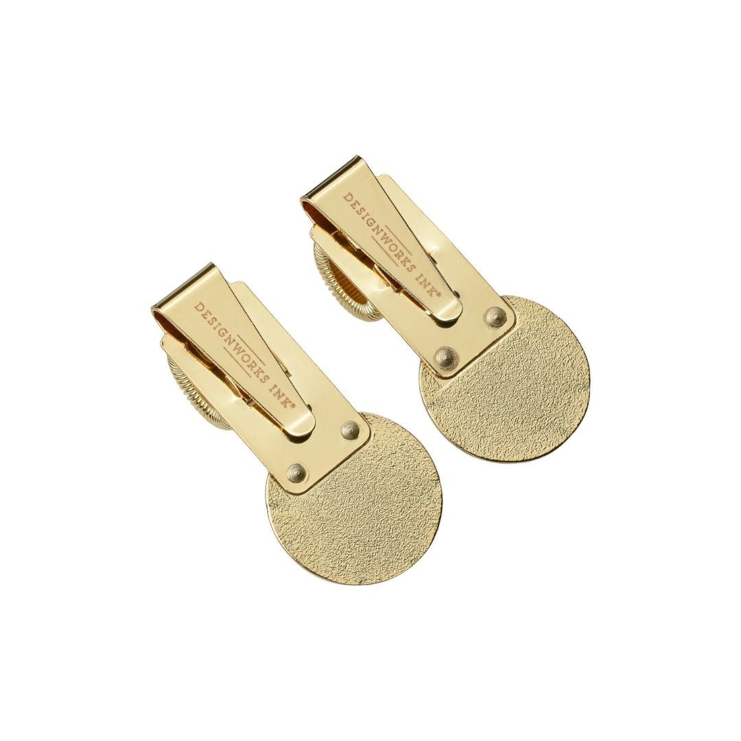 Pen Clips Set of Two-Pen Loops-Designworks Collective-Butterfly & Mushroom