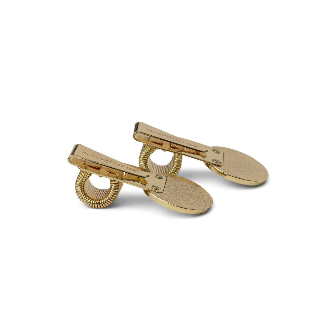 Pen Clips Set of Two-Pen Loops-Designworks Collective-Butterfly & Mushroom
