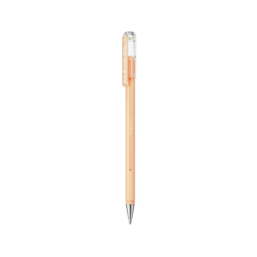 Pentel Milky Gel Pens-Pens-Pentel-Pastel Orange