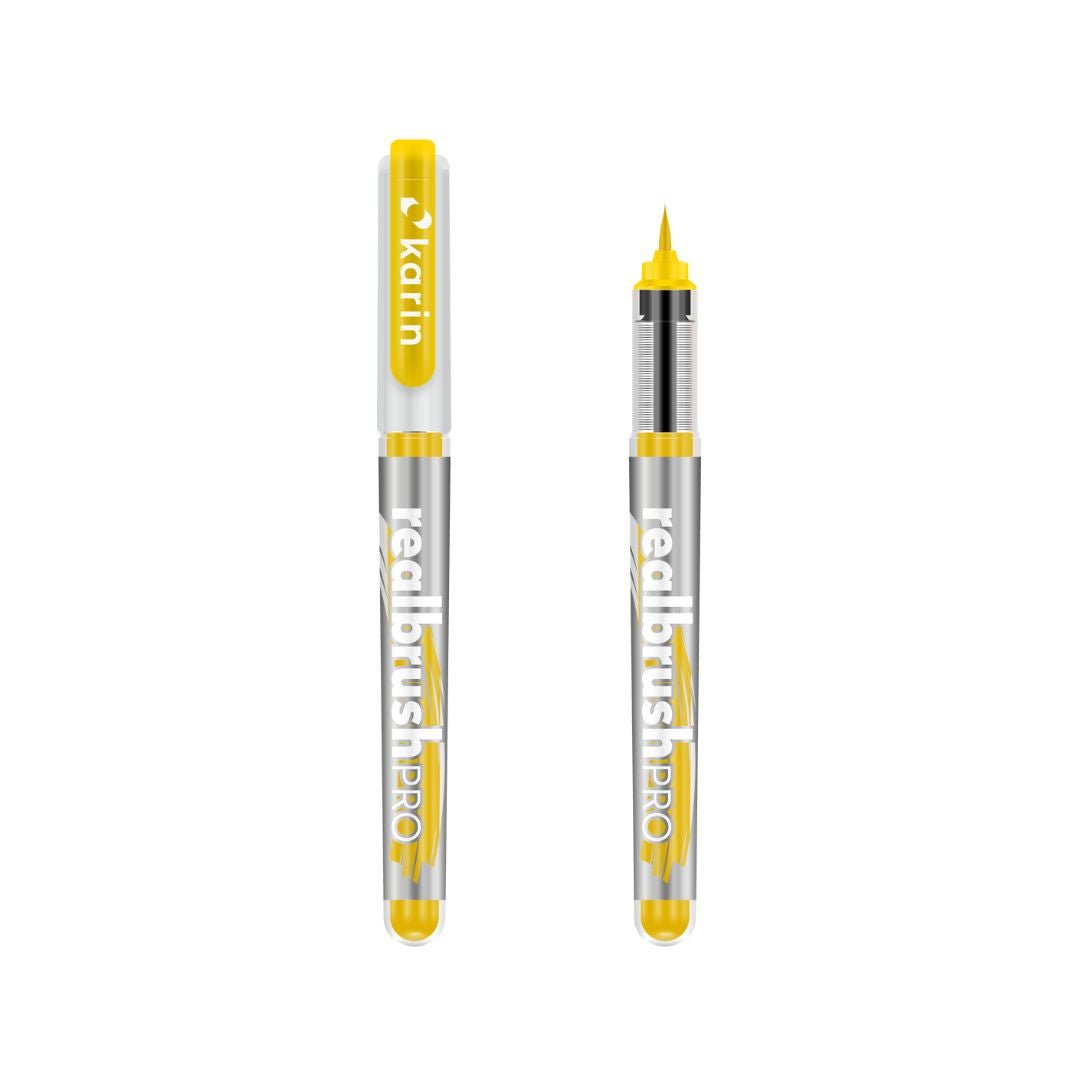Realbrush Pro Brush Pens - Karin - Canary - Under the Rowan Trees
