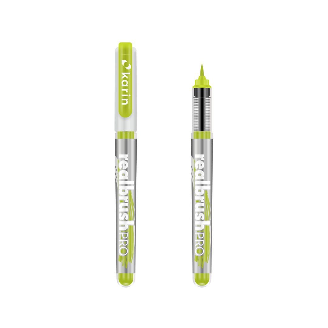 Realbrush Pro Brush Pens - Karin - Lime Green - Under the Rowan Trees