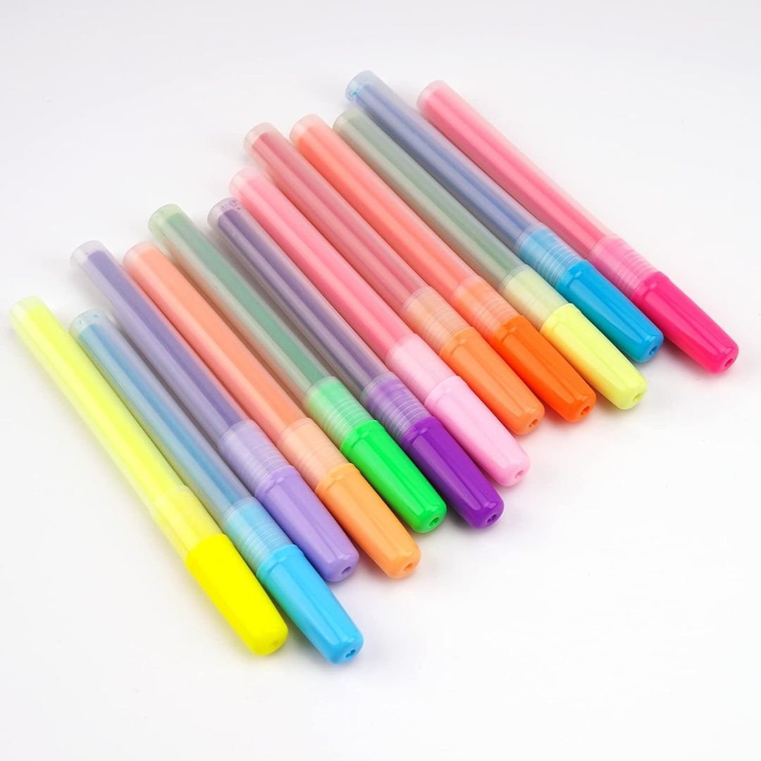 Retractable Highlighter Refills Neon & Pastel-Refills Colours-Writech