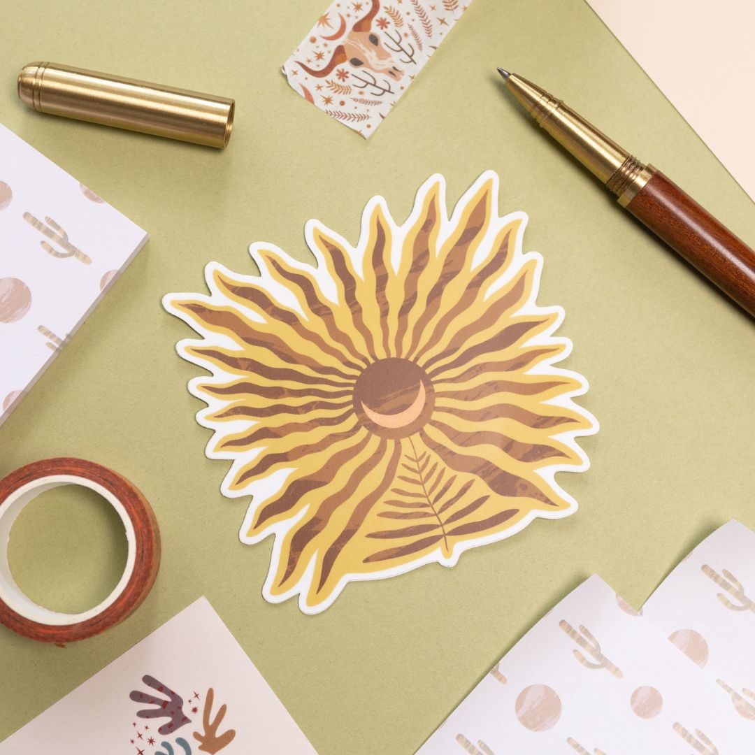 Sunburst Sticker-Stickers-Under the Rowan Trees-