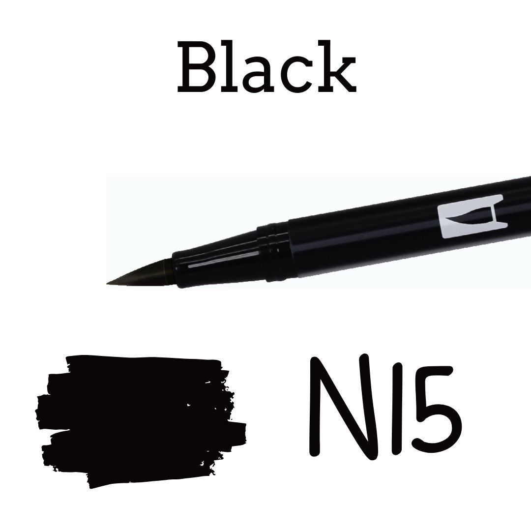 Tombow ABT Dual Brush Pen-Pens-Tombow-Black