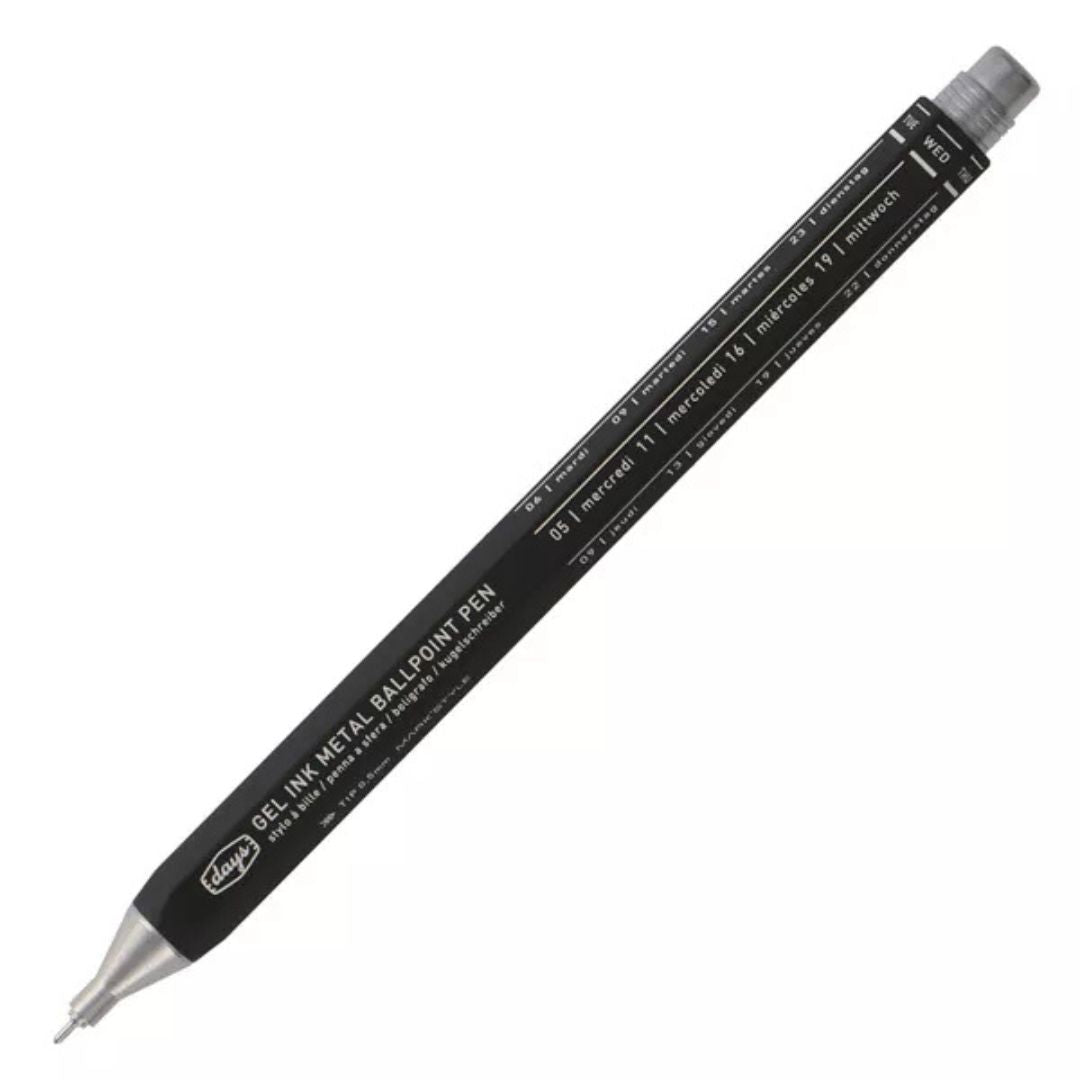 Tous Les Jours Days Metal Pen - Mark'Style Tokyo-Pens-Mark's Inc.-Black