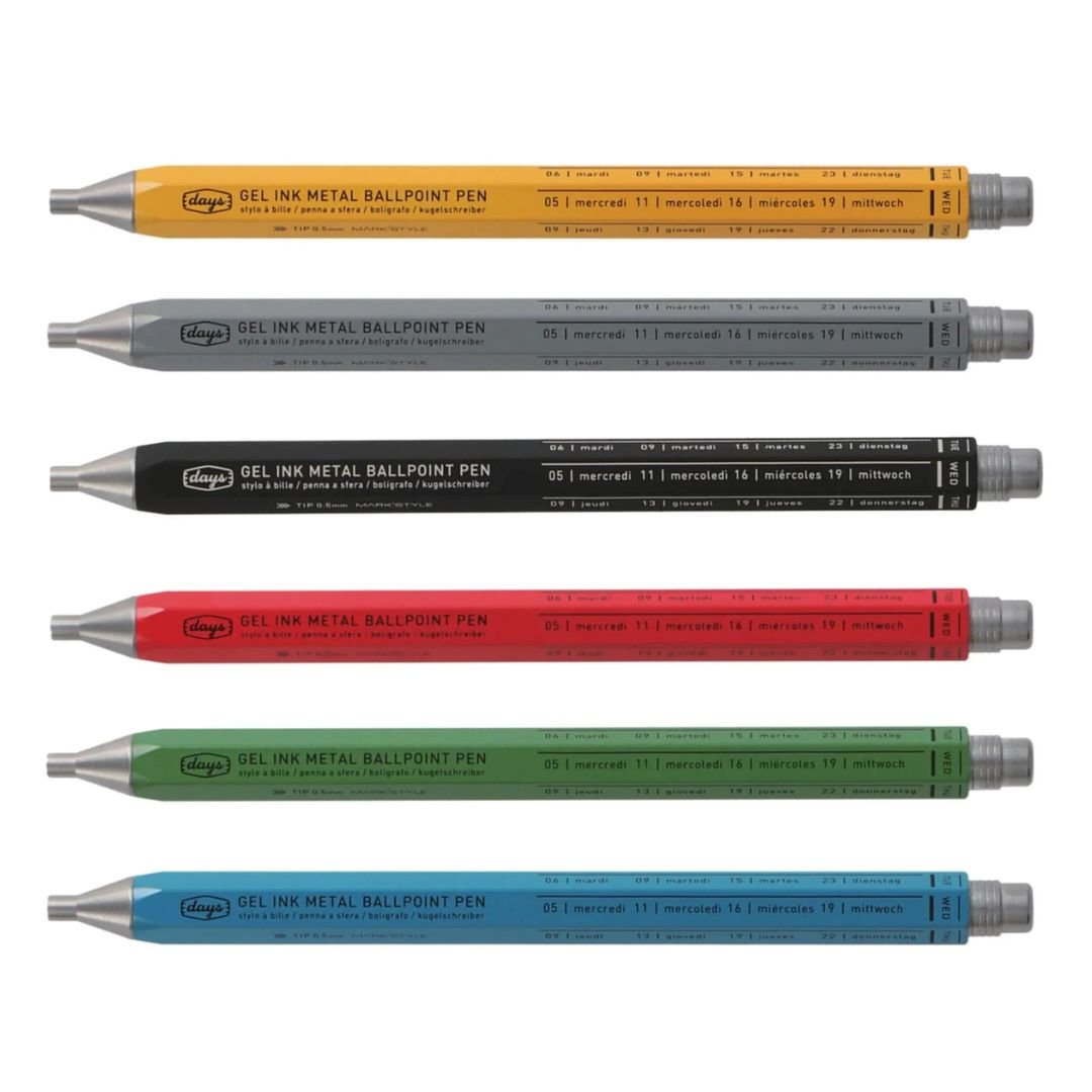 Tous Les Jours Days Metal Pen - Mark'Style Tokyo-Pens-Mark's Inc.-Navy