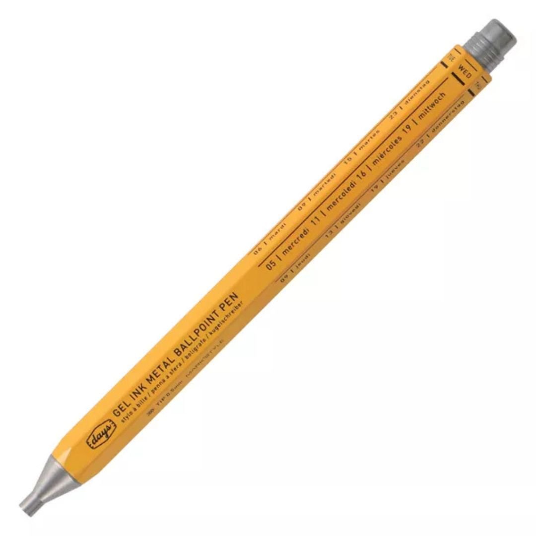 Tous Les Jours Days Metal Pen - Mark'Style Tokyo-Pens-Mark's Inc.-Yellow