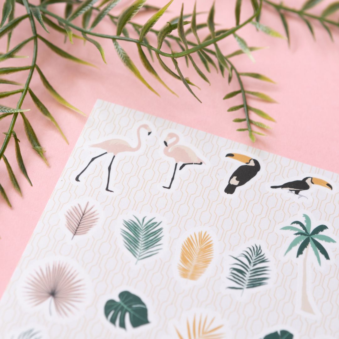 Tropical Paradise Sticker Sheet-Stickers-Under the Rowan Trees-