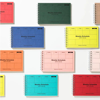 Undated Weekly Schedule - Mark's Tokyo-Notebooks-Mark's Inc.-Turquoise