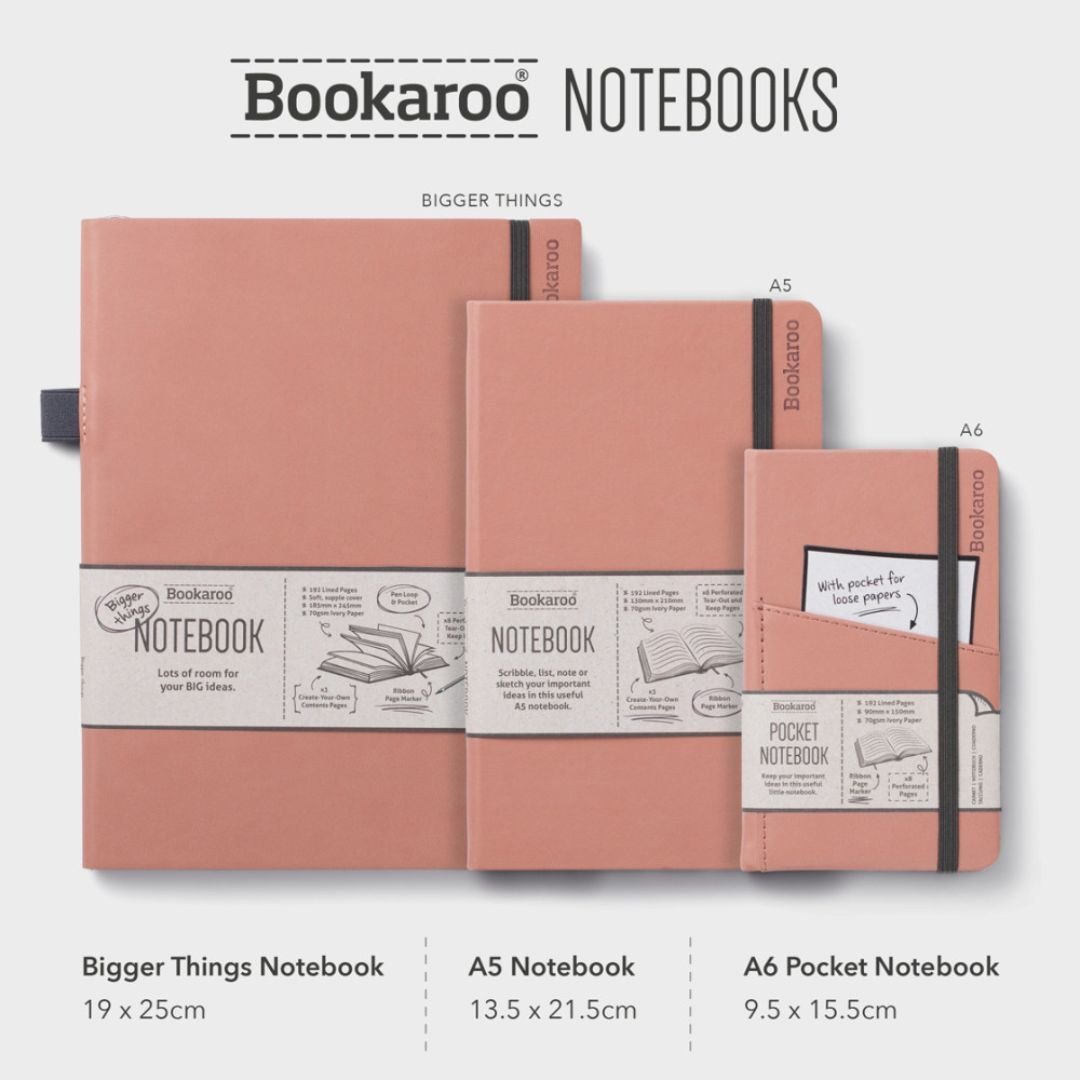 A6 Pocket Notebook Blush - Bookaroo - Notebooks - Under the Rowan Trees