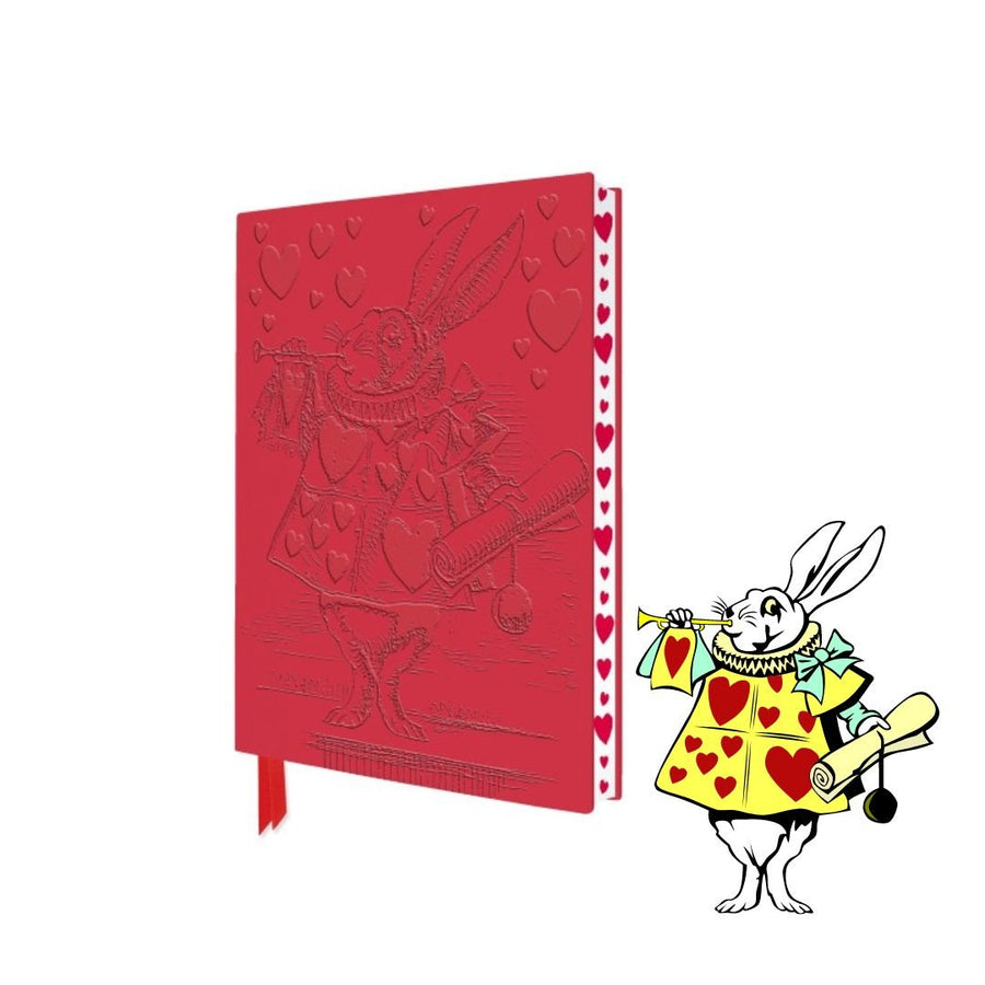 Alice in Wonderland White Rabbit Lined Notebook - Flame Tree - Notebooks - Under the Rowan Trees