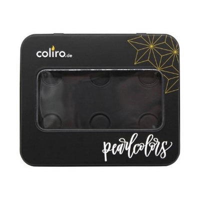 Black Metal Storage Tin Coliro Pearlcolors-Storage-Coliro-