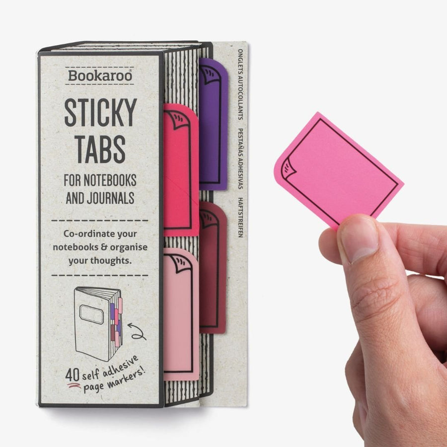 Bookaroo Sticky Tabs Pinks - Bookaroo - Page Markers - Under the Rowan Trees