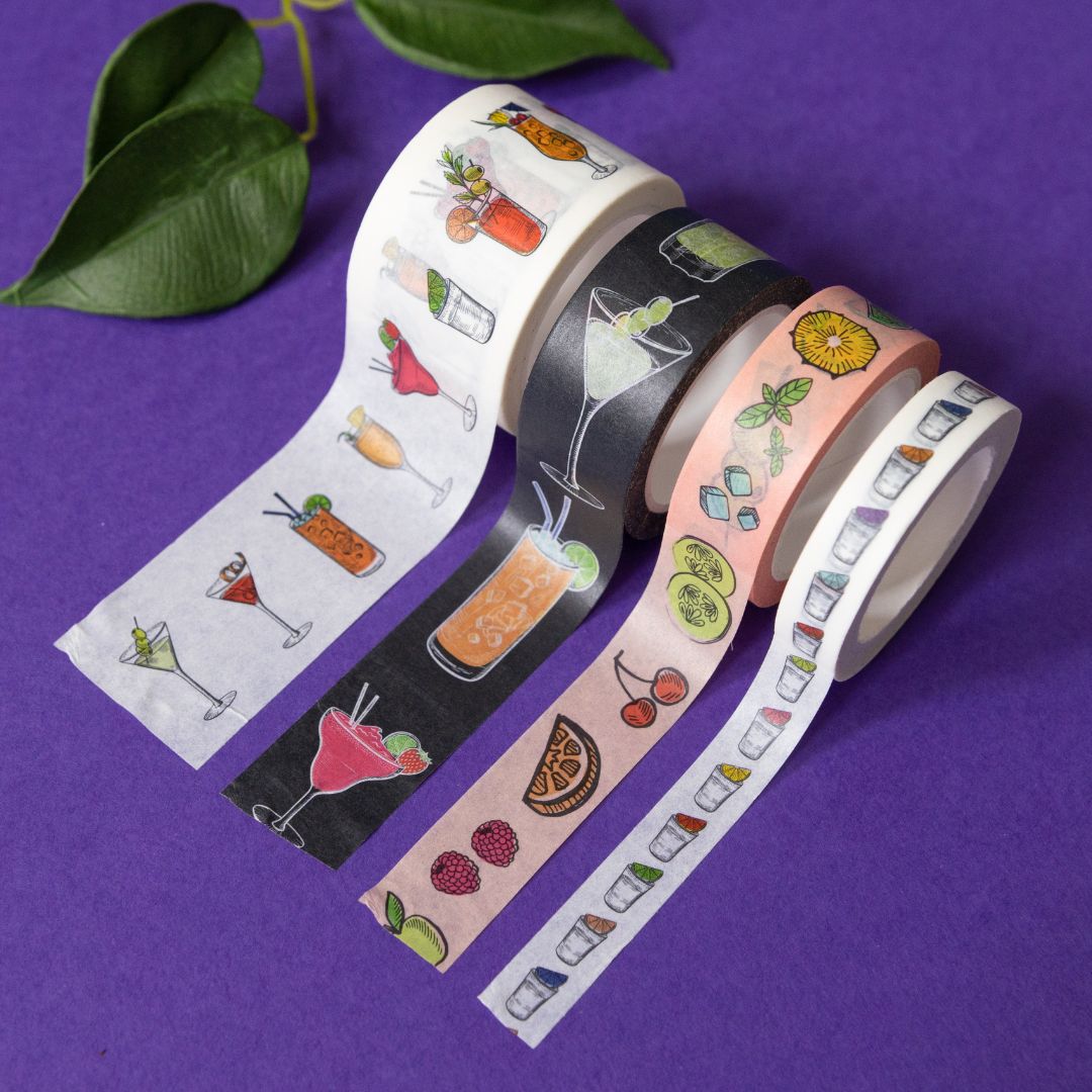 Cocktail Washi Tapes-Washi Tape-Under the Rowan Trees-