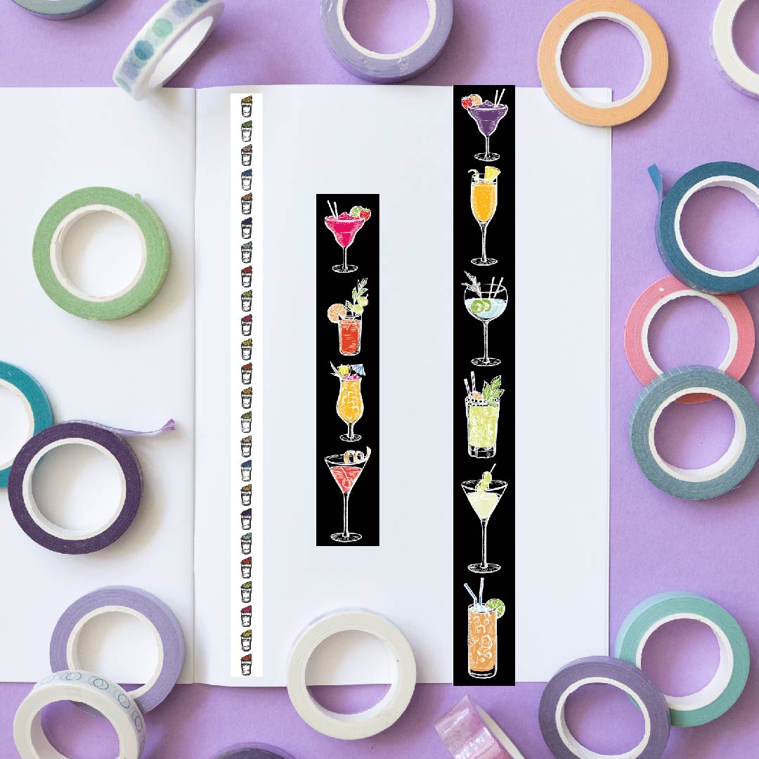 Cocktail Washi Tapes-Washi Tape-Under the Rowan Trees-