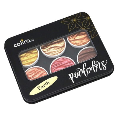 Earth Coliro Pearlcolors Set of Six-Calligraphy Inks-Coliro-