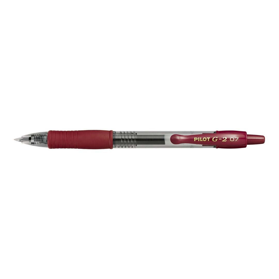 Gel Pens - G-2 07 Pilot-Pens-Pilot-Wine Red