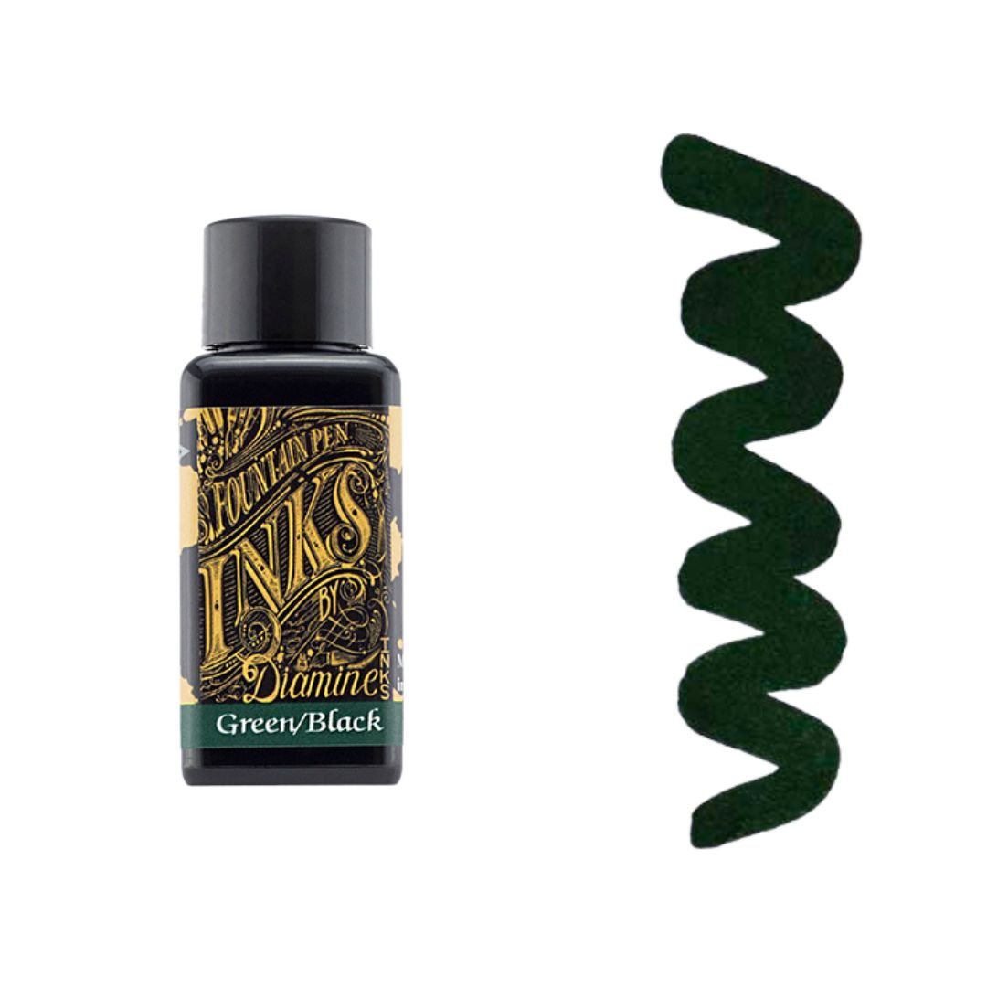 Greens Diamine Fountain Pen Inks 30ml-Fountain Pen Inks-Diamine-Apple Glory