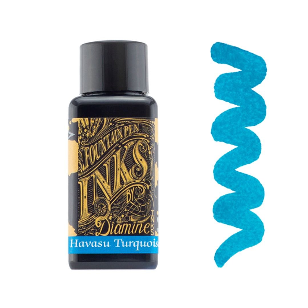 Blues Diamine Fountain Pen Inks 30ml-Fountain Pen Inks-Diamine-Havasu Turquoise