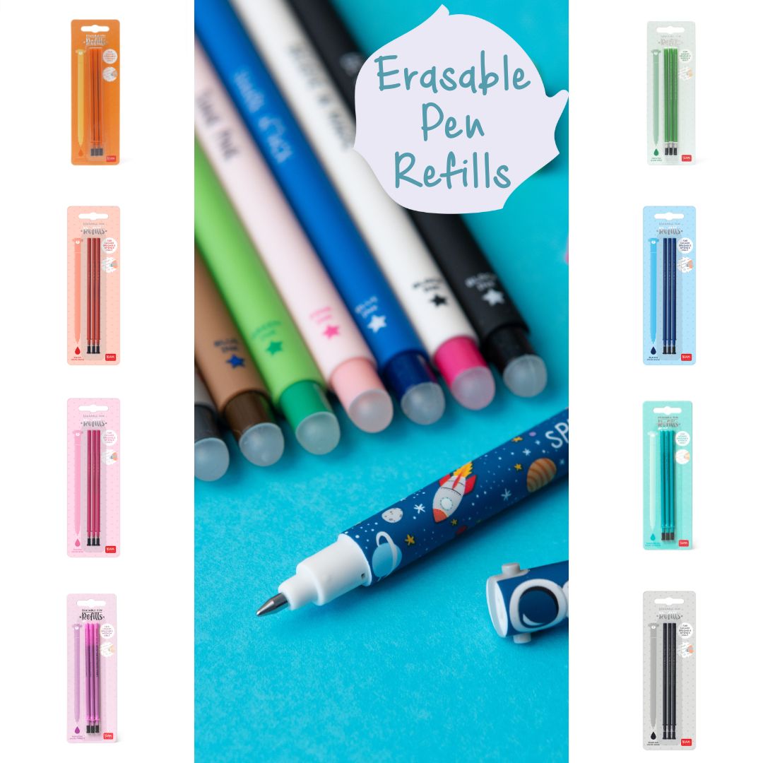 LEGAMI Refill Set for Erasable Gel Pens – red