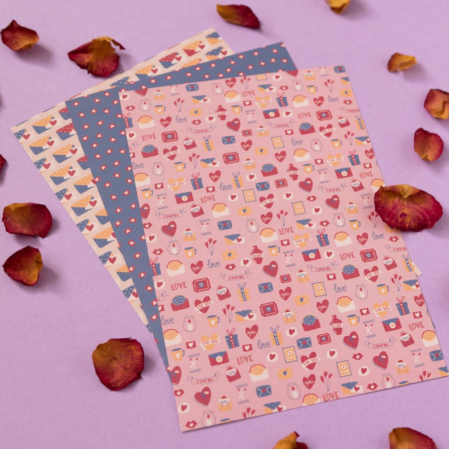 Magenta Love Scrapbook Papers A5 - Under the Rowan Trees - Under the Rowan Trees