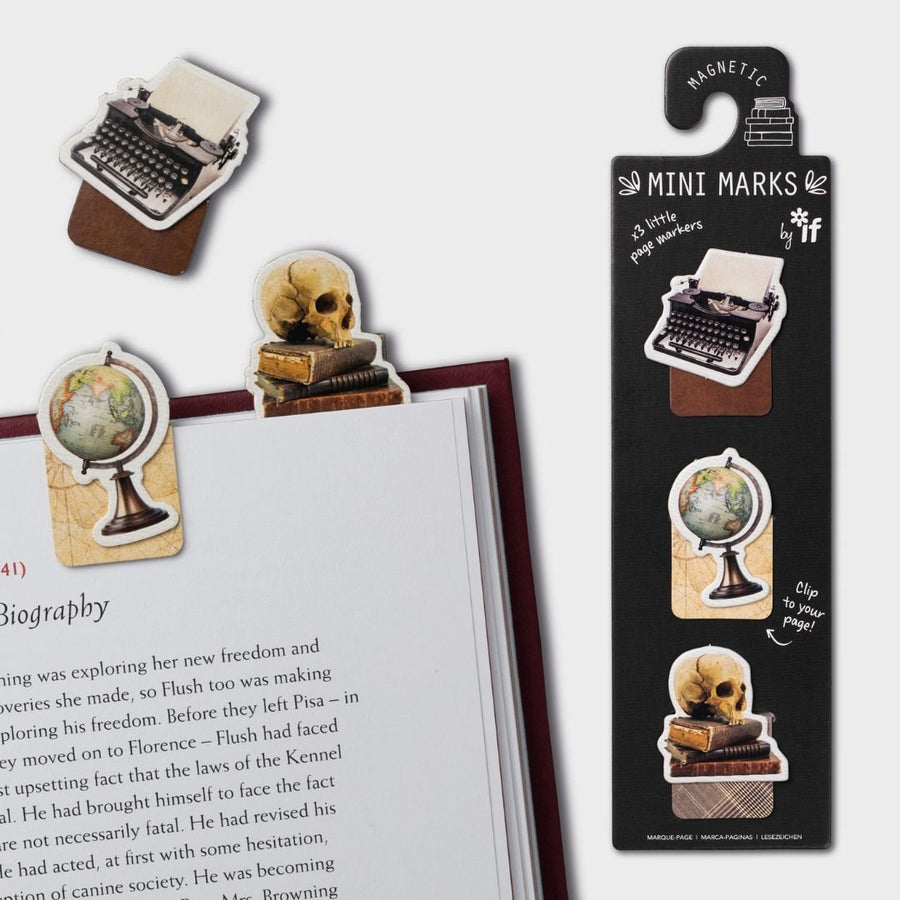 Magnetic Mini Marks Academia - Bookaroo - Bookmarks - Under the Rowan Trees