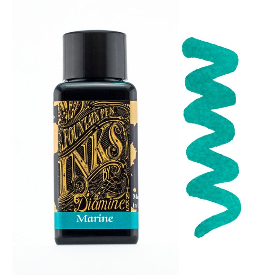 Greens Diamine Fountain Pen Inks 30ml-Fountain Pen Inks-Diamine-Marine