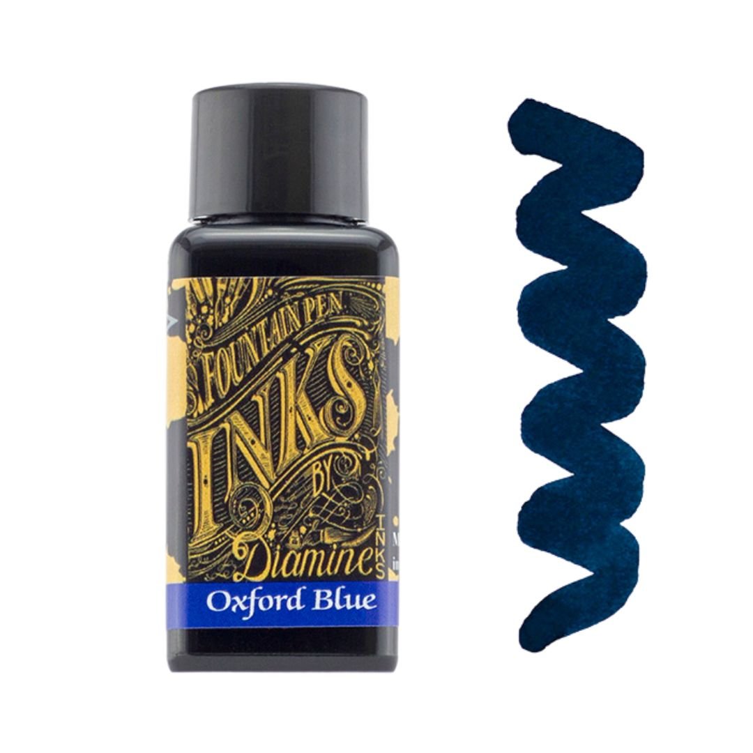 Blues Diamine Fountain Pen Inks 30ml-Fountain Pen Inks-Diamine-Oxford Blue