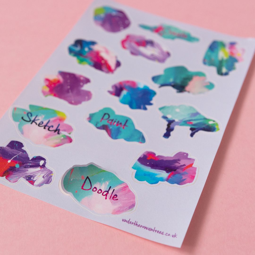 Paint Sticker Sheet · Under the Rowan Trees