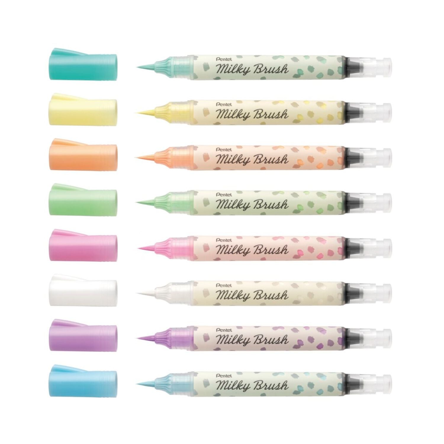 Pentel Milky Brush Pens-Pens-Pentel-Pastel Blue