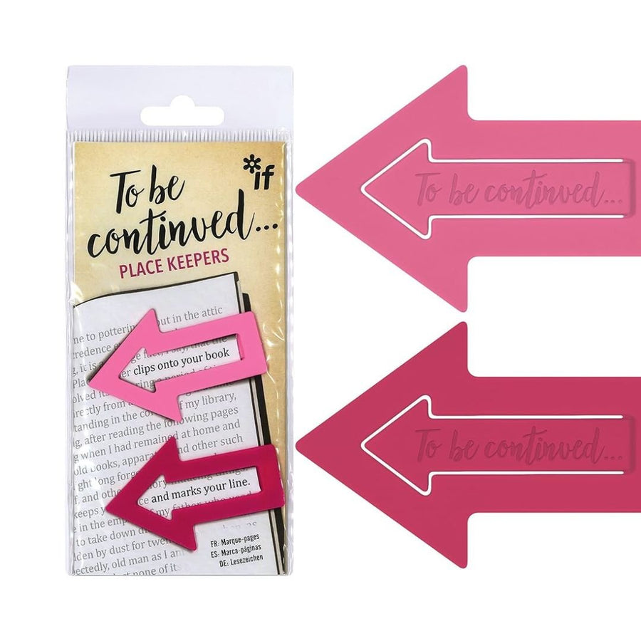To Be Continued... Place Keepers Pink - Bookaroo - Bookmarks - Under the Rowan Trees