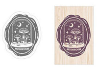 Toadstool Rubber Stamp - Under the Rowan Trees - Under the Rowan Trees