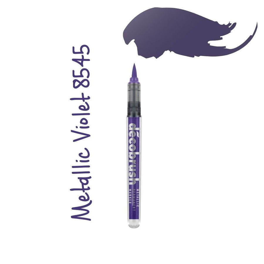 Violet Metallic DecoBrush Brush Pens - Karin - Pens - Under the Rowan Trees