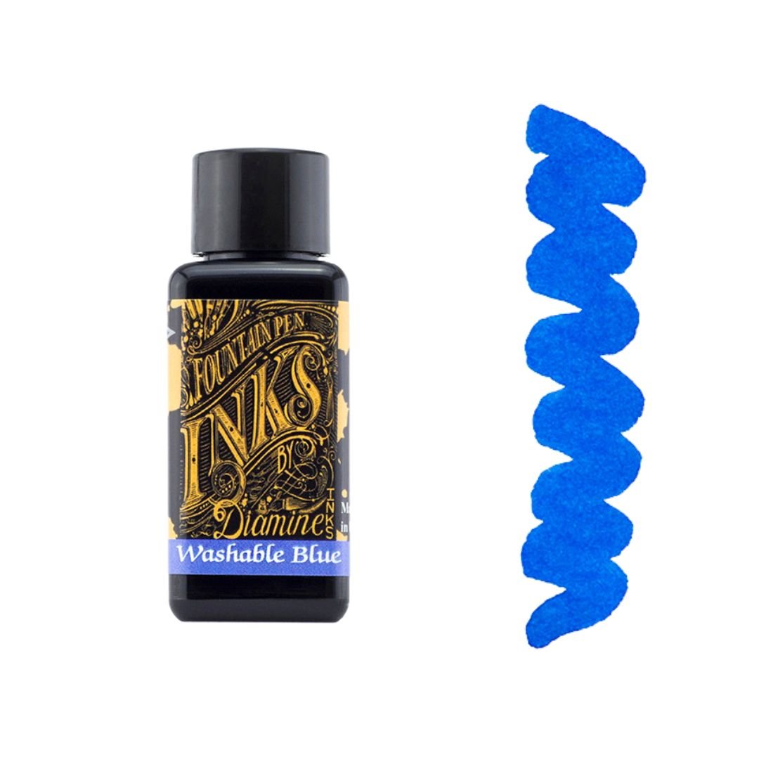 Blues Diamine Fountain Pen Inks 30ml-Fountain Pen Inks-Diamine-Aqua Blue