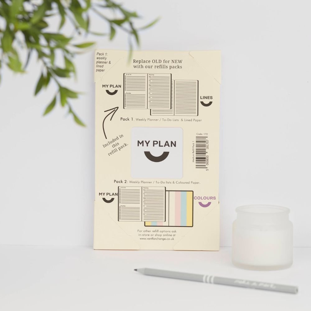 Weekly Planner Double Refill Pack - Lined - Vent for Change - Under the Rowan Trees