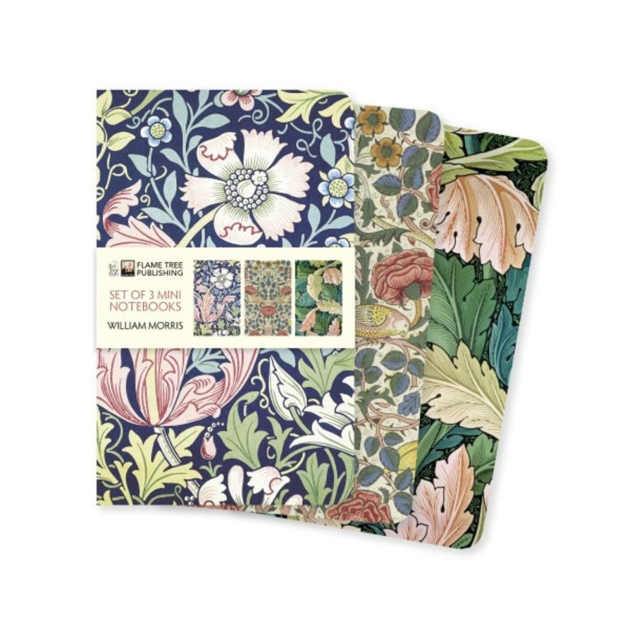 William Morris Mini Notebook Collection - Flame Tree - Notebooks - Under the Rowan Trees