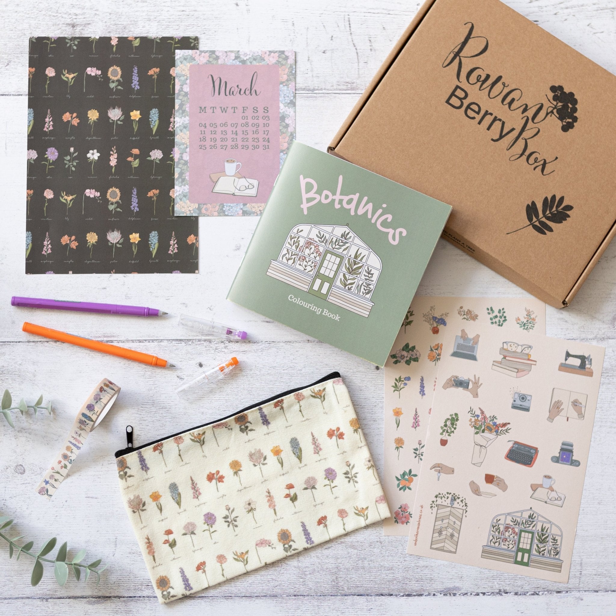 A look at our Botanics Rowan Berry Stationery Subscription box! - Under the Rowan Trees