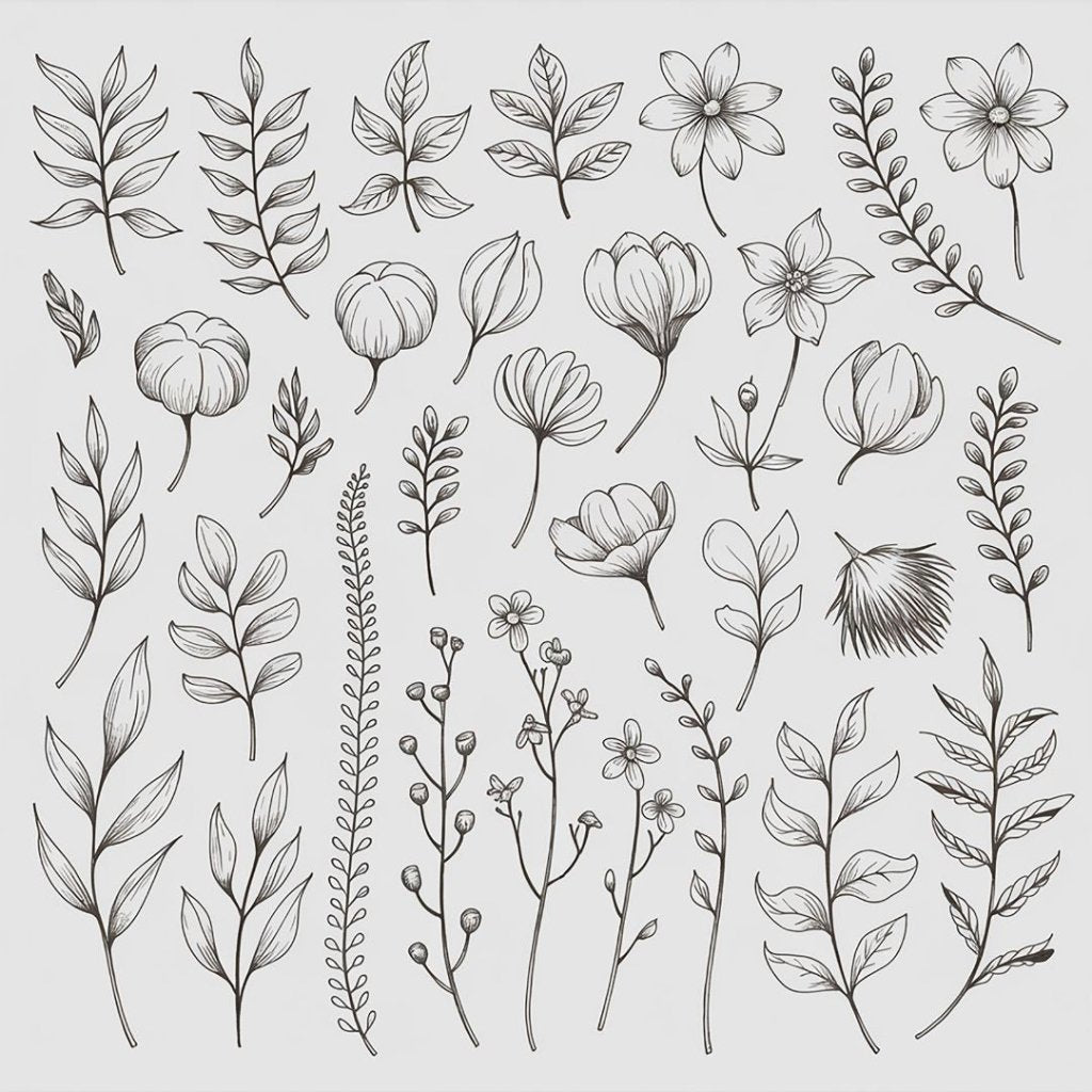 Botanical Line Drawing for Beginners - Under the Rowan Trees