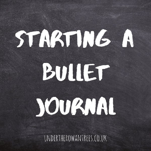 Starting a Bullet Journal - Under the Rowan Trees