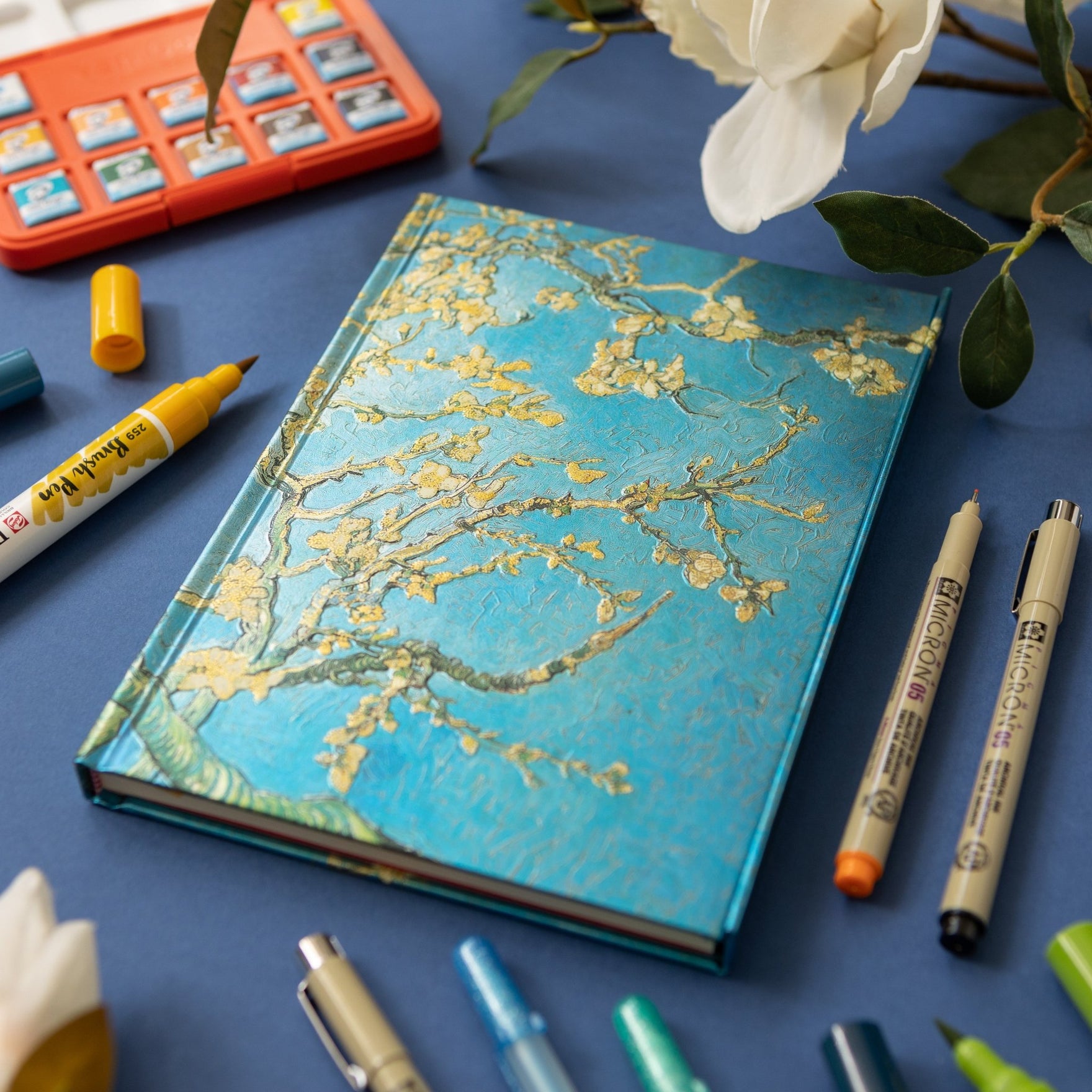 A5 Lined Hardcover Journals Flame Tree-Under the Rowan Trees
