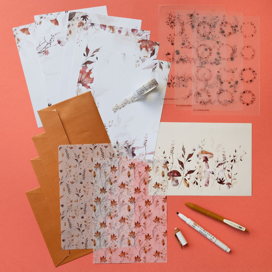 Autumn Leaves 15mm Washi Tape - Under the Rowan Trees
