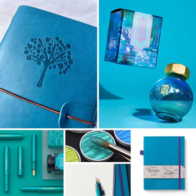 Turquoise Stationery - Under the Rowan Trees