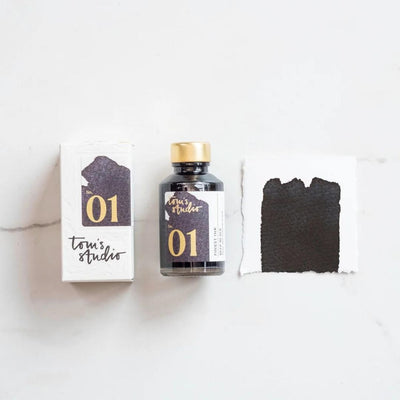 Fountain Pen Ink 50ml - Tom's Studio-Fountain Pen Inks-Tom's Studio-Deep Black