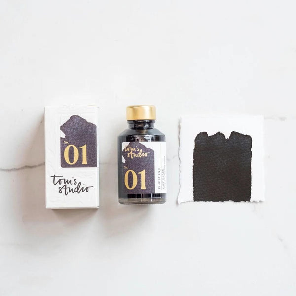 Fountain Pen Ink 50ml - Tom's Studio-Fountain Pen Inks-Tom's Studio-Deep Black