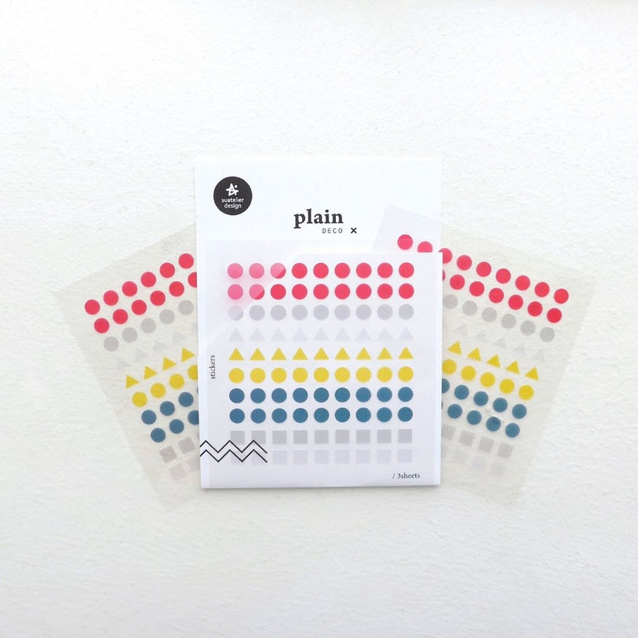 01 Mini Shapes Suatelier Stickers - Plain - Suatelier