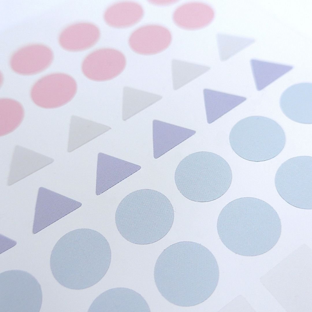 02 10mm PET Shapes Suatelier Stickers - Plain - Suatelier